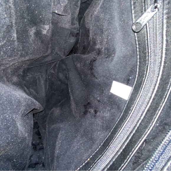 Vintage Black Woven Leather Brio Shoulder or Cross Body Purse - Picture 6 of 11